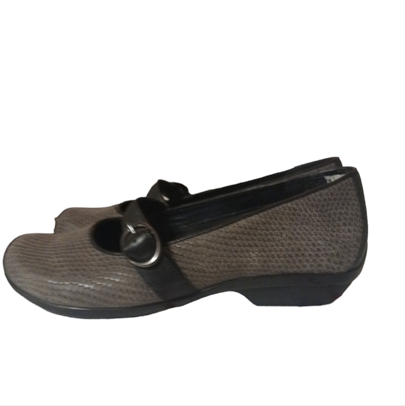 Dansko Orla Green Snakeskin Embossed Mary Jane Comfort Clog size 6.5-7 - Picture 5 of 9